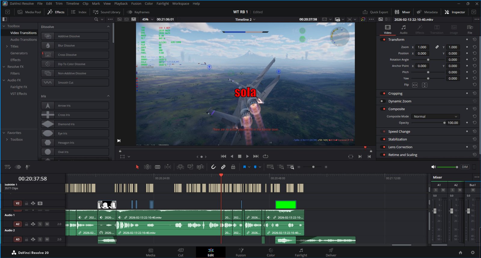 DaVinci Resolve project